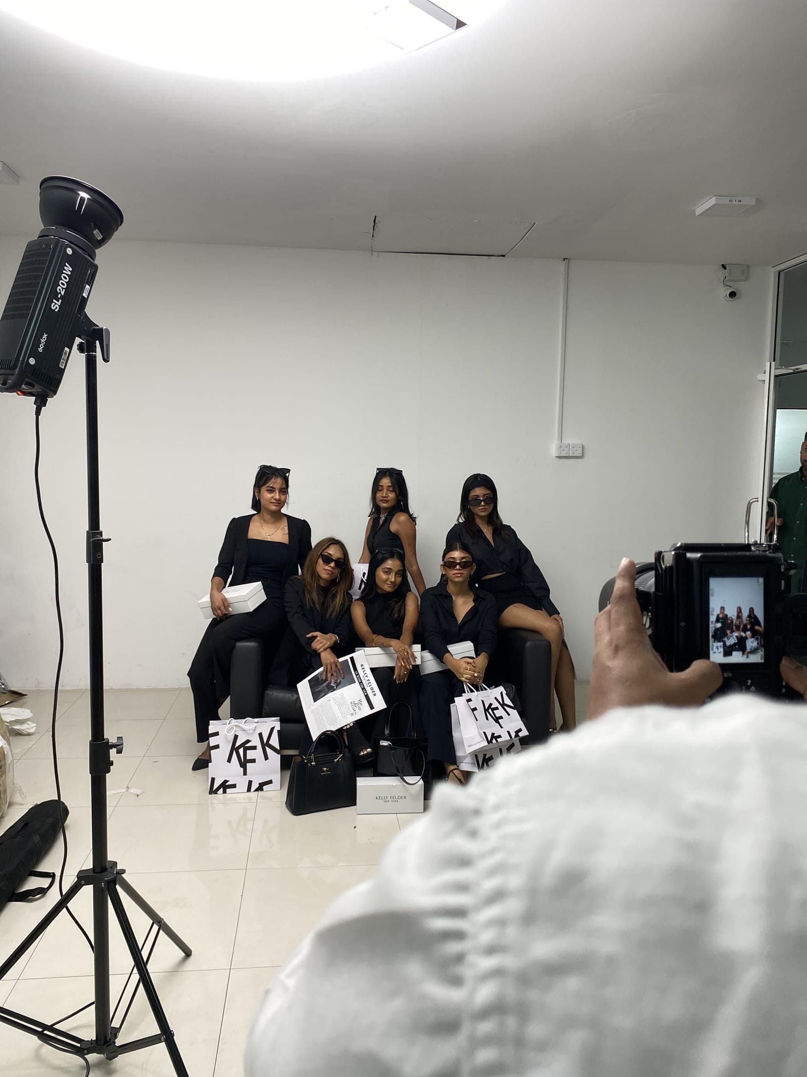 Behind the scenes on a CGShift brand campaign shoot